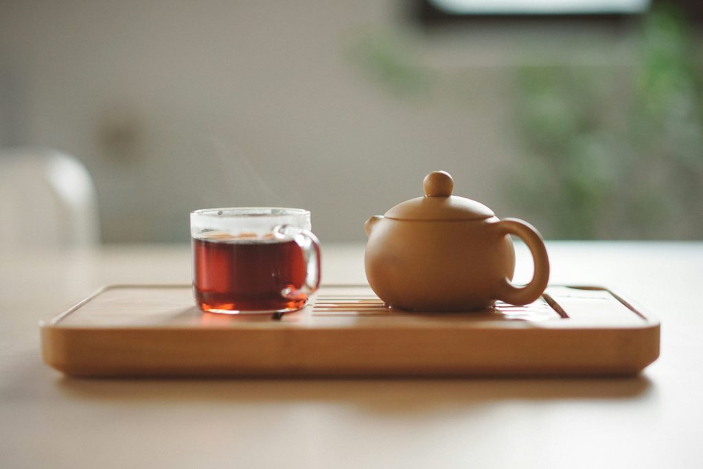 thé et tasse